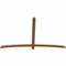Ekena Millwork Bellingham Timber Gable Bracket, Western Red Cedar, 84"W x 53"H x 1 1/2"D x 3 1/2"F, 15/12 Pitch GBW084X53X0204BEL00SWR - alternate 4